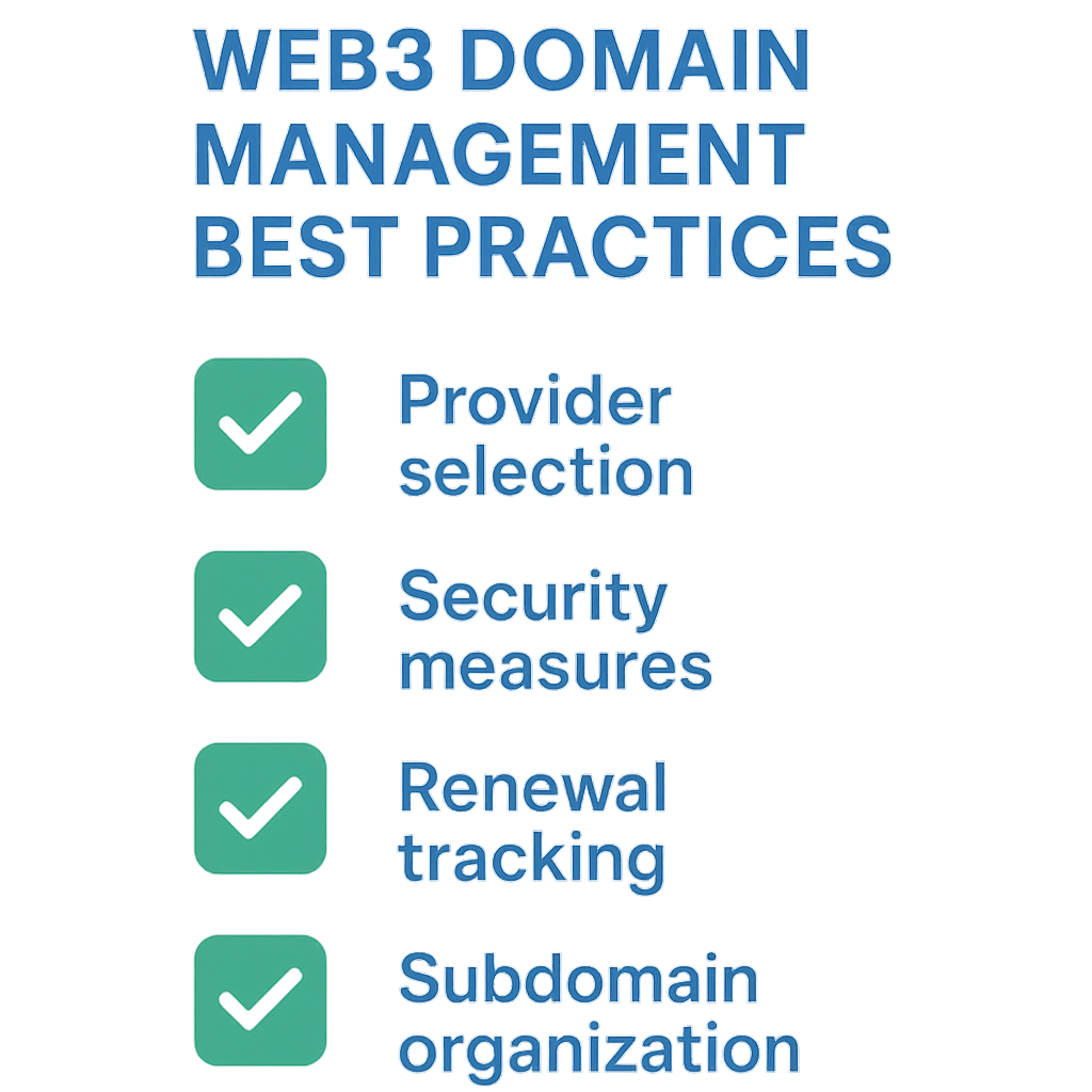 Super handy checklist for rocking Web3 domain management