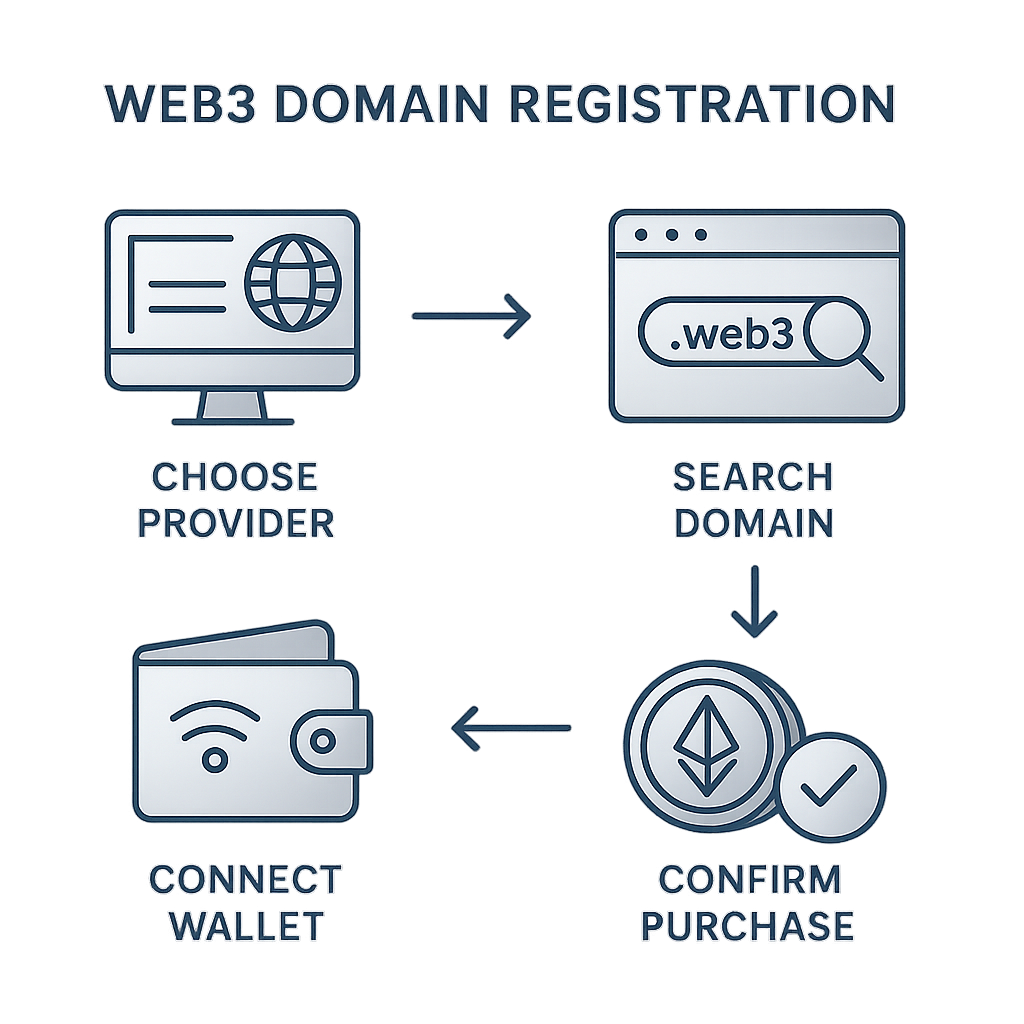 A handy flowchart for grabbing your own Web3 domain